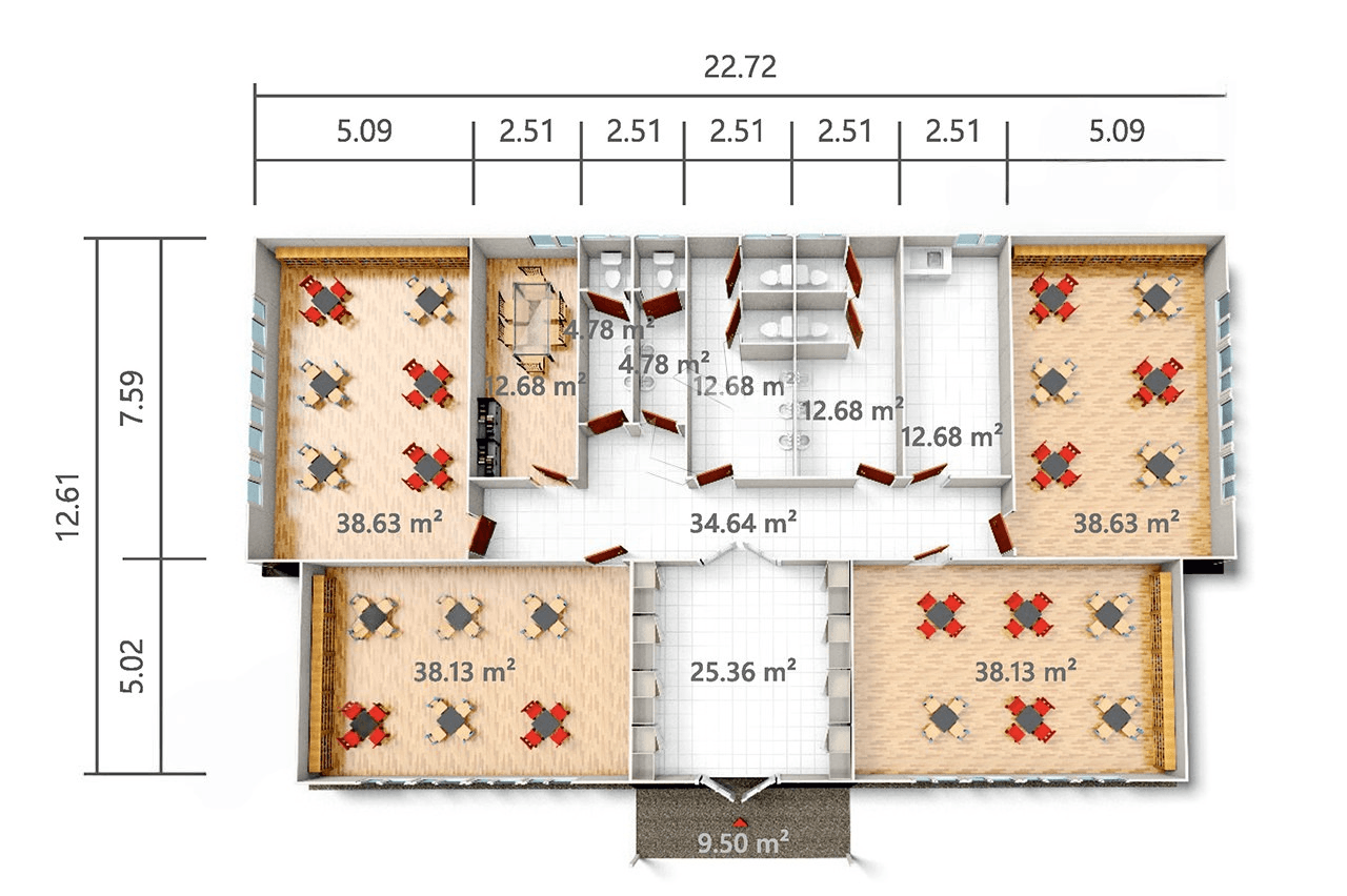 Compacte miniature — Plan