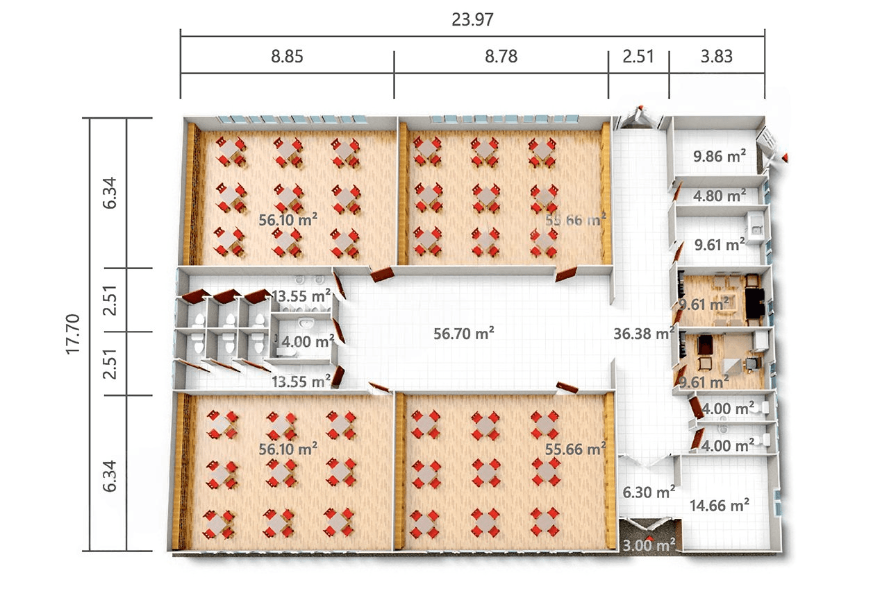 Confort miniature — Plan