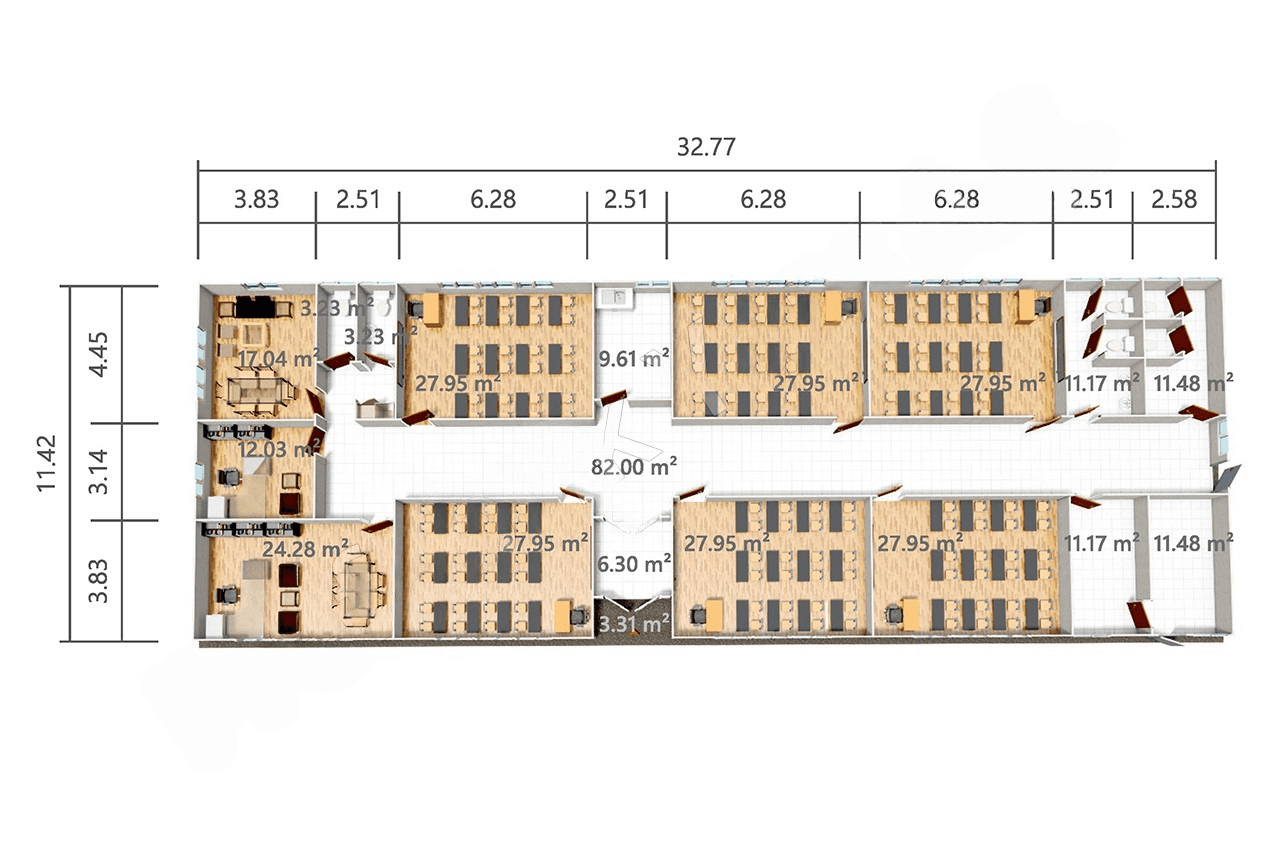 Standard miniature — Plan
